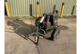 2 x Cyl, De Vilbiss APW527 Mobile Paint Spraying Compressor from MoD with regulators, Filters ETC.