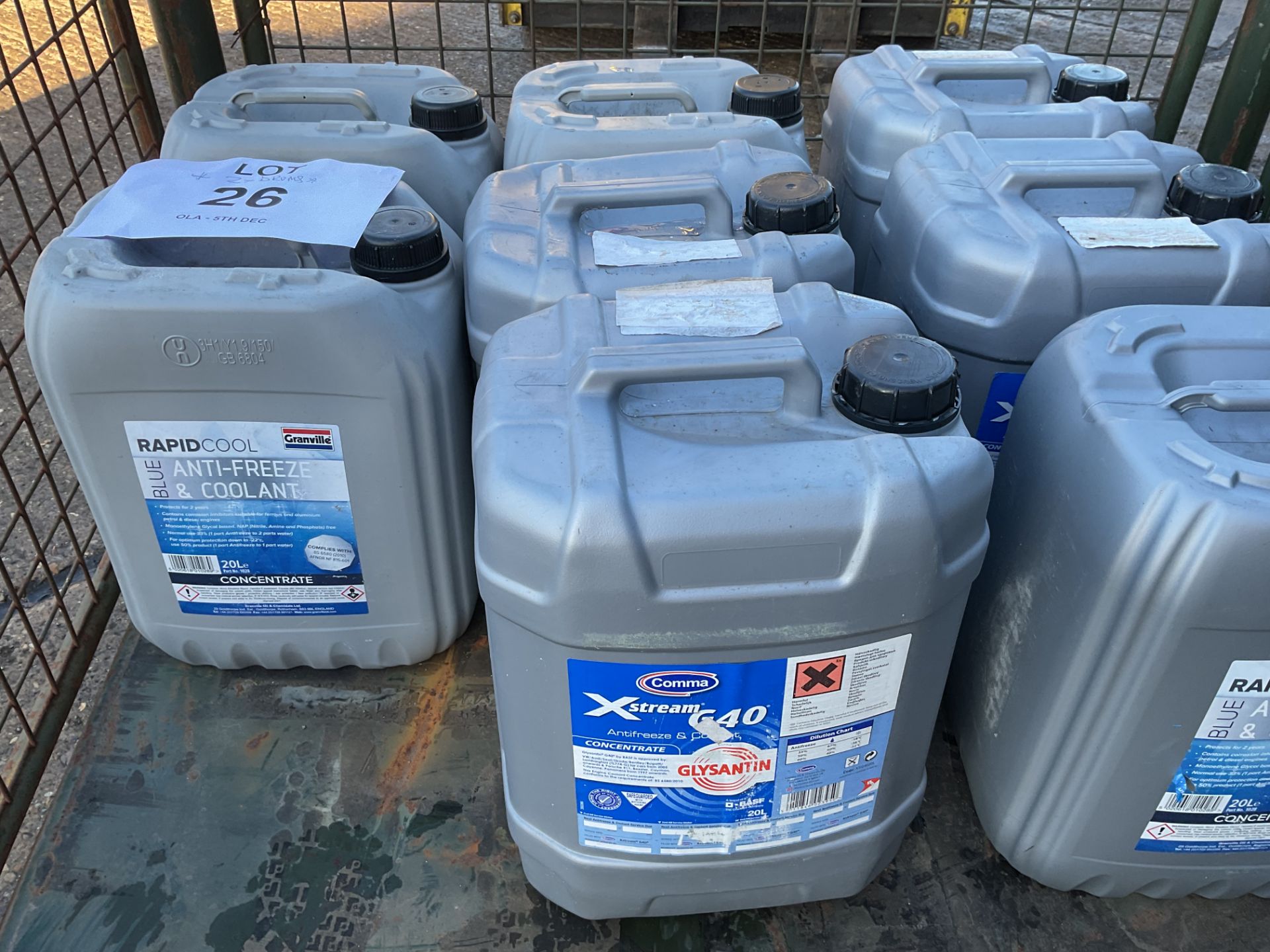 3 x 20 litre Drums Comma Xtreme G 40 Vehicle Anti Freeze and Coolant from MoD Store