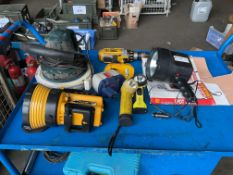 Tools Inc Polisher, Cordless Drill, Rechargeable Lights Etc