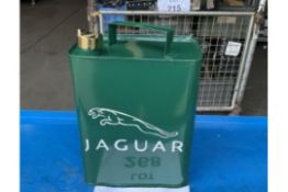 Jaguar Unused 1 Gall Hand Painted Oil/Fuel Can C/W Brass Cap