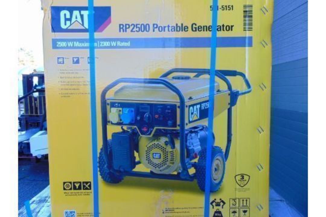 New & Unissued Caterpillar RP2500 Industrial Petrol Generator Set 3.1KVA 240/110 Volt - Image 4 of 5