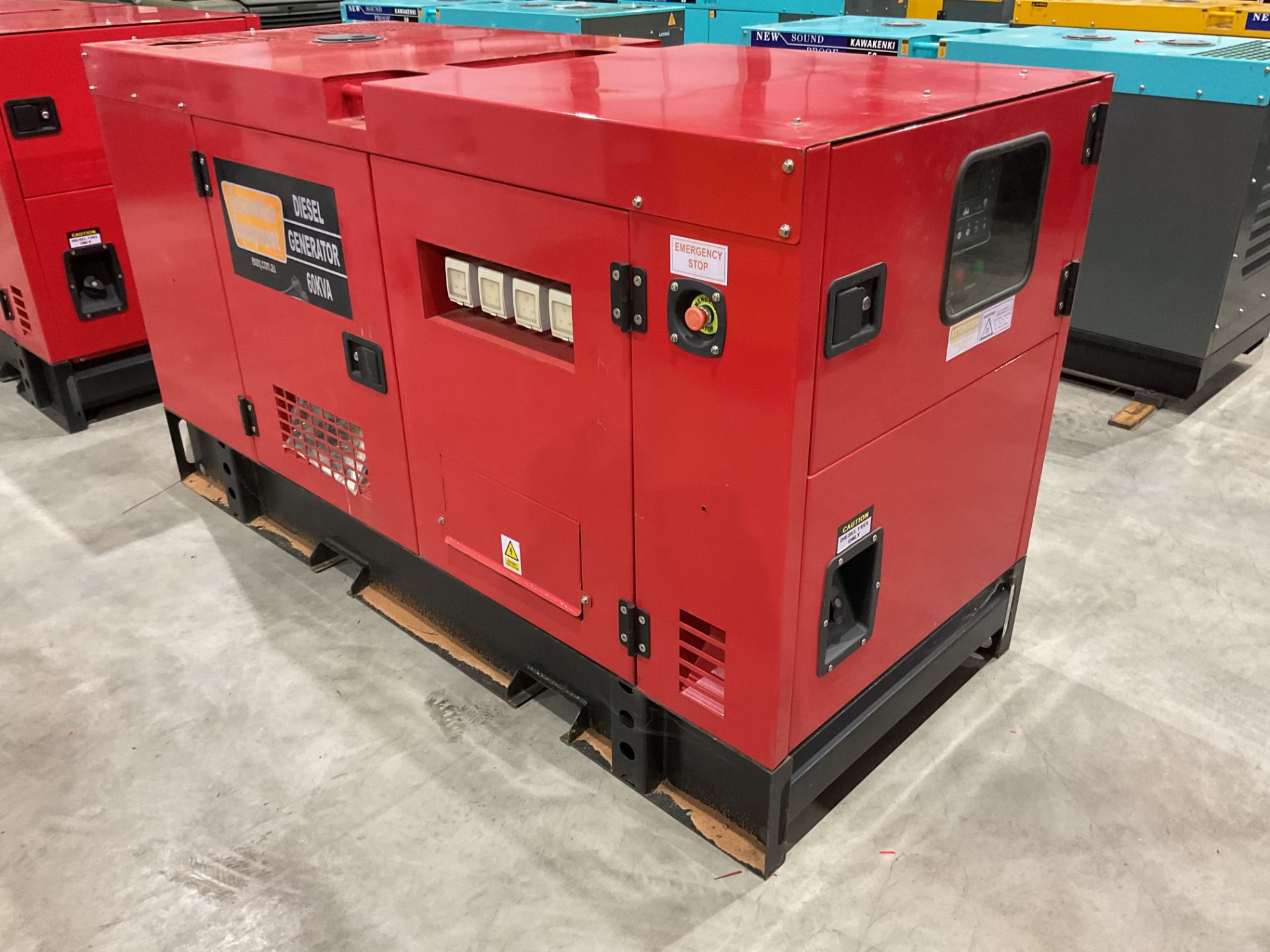 New Unissued 2023 GF 3 -60 60 KVA Diesel Generator 400/230 Volt 50 CPS 3 Phase and Single Phase. - Image 4 of 17