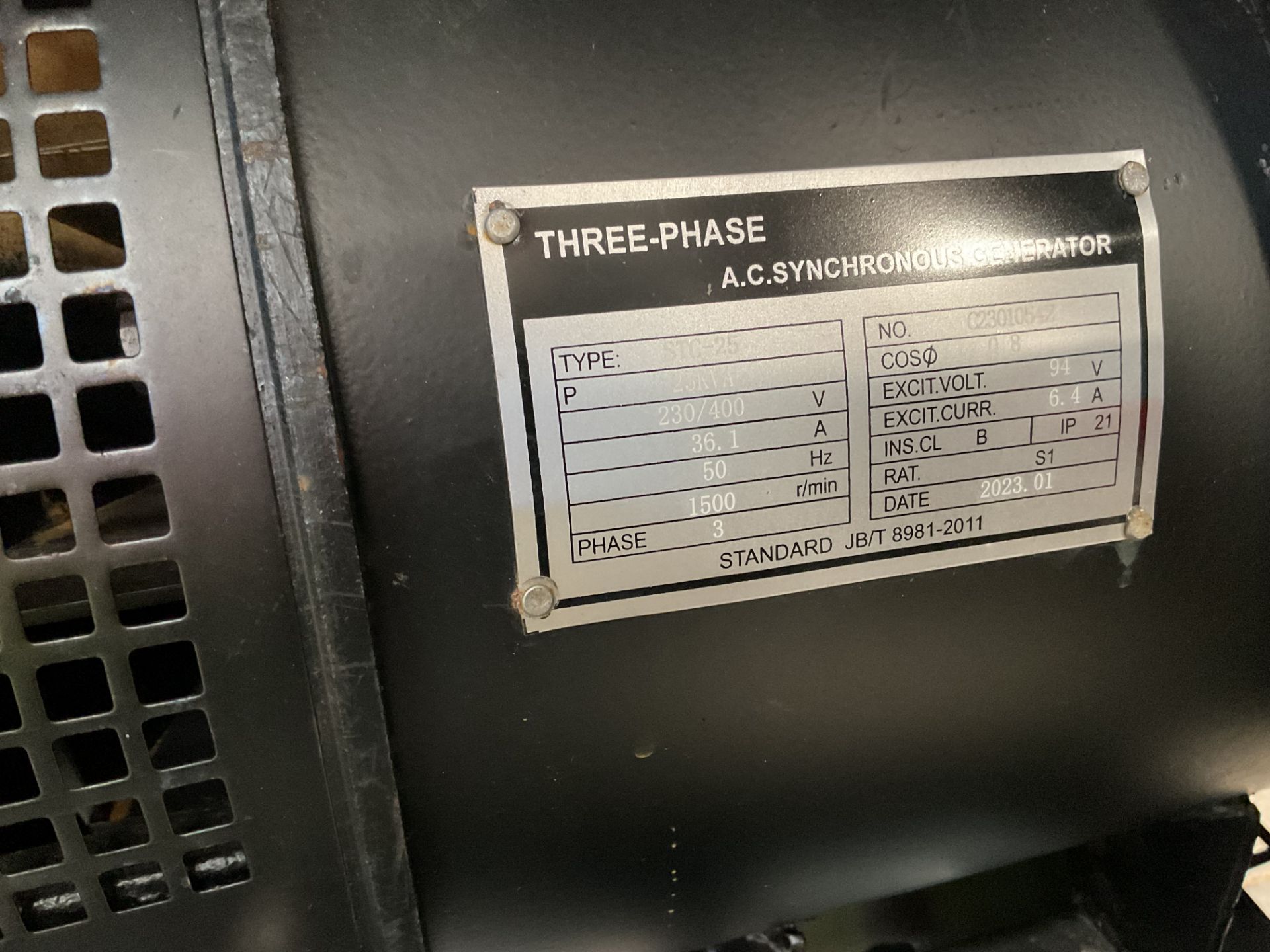 2023 New Unused 25 KVA Silent Diesel Generator - 3 Phase - 230 / 400V - Image 11 of 18