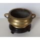 A late 17th/early 18th century Chinese bronze bombe censer - Image 6 of 7