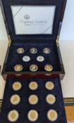 A Royal Mint 2006 QEII 80th Birthday Silver Proof Coin Collection in wooden fitted case with certifi