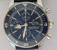 Breitling Superocean Heritage II chronograph automatic stainless steel gentleman's wristwatch