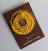 The Westminster 2002 Golden Jubilee full gold sovereign, 1195/4950