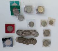 A selection of fifty-five commemorative crowns to include Churchill 1965 (x 38), Charles/Diana 1981 