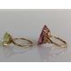 A yellow gold and ruby knot brooch, 60mm, unmarked but test for 9ct gold - Image 5 of 6