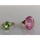 A yellow gold and ruby knot brooch, 60mm, unmarked but test for 9ct gold - Image 4 of 6