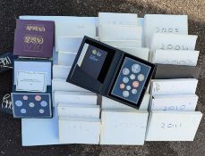 The Royal Mint United Kingdom Proof Coin Collections from 1988-2012 inclusive (25) 
