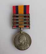 A Queen's South Africa Medal with 1901, 1902, Orange Free State and Cape Colony clasps to 27883