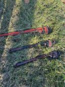 Monkey Wrench and Pipe Wrenches