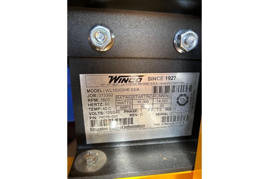 Winco Big Dog WL16000HE - Image 5 of 5
