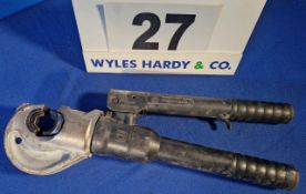 A CEMBRE Manual Hydraulic Hand Crimper with C-Shaped Crimping Head (As Photographed)