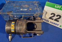 A CEMBRE RHU-520 Hydraulic Press Head for 400-1000mm2 Cables, 520Kn, 700-Bar, with Steel Case