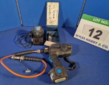 A CEMBRE BTEPE2.DET 14.4V Battery operated Hydraulic Bond Puller with Flexible Hose, Bushing Tool,
