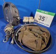 A CEMBRE B70M-P24 Portable Electro Hydraulic Pump with Three 24V Batteries, Flexible Hose and Remote