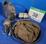 A CEMBRE B70M-P24 Portable Electro Hydraulic Pump with Two 24V Batteries, Flexible Hose and Remote