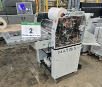 A VIVID MATRIX 530 Model MX 530P Single Sided Laminating Machine, Serial No. 1706022, with
