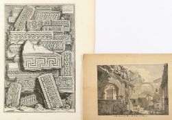 Piranesi, Giovanni Battista, Vedutta del Portico de Ottavia, besch.