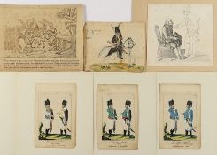 Grafik-Konvolut, Stiche zu Napoleon, Chodowiecki, 2 Max Klinger, ungerahmt