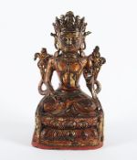 Bodhisattva, Bronze, China, Ming, 17.Jh.