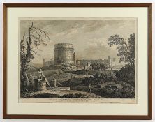 ROM, Turm, Kupferstich, 36 x 53, E.18.Jh., R.