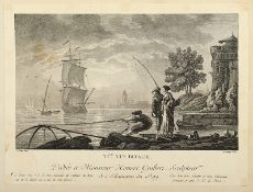 Vième vue d'Italie, Kupferstich, nach Vernet von Masqueliuer, ungerahmt