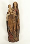 Muttergottes mit Kind, Gips, Frankreich, um 1900