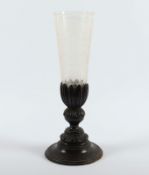 Pokal, Holzfuß, wohl deutsch, 2.H.19.Jh.