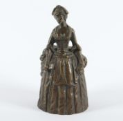 figürliche Glocke, Bronze, 20.Jh.