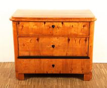 Biedermeier Kommode, Birke, deutsch, um 1840