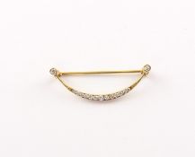 Brillantbrosche, 585/ooo GG, 1,9g