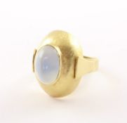Ring, 585/ooo GG, Chalcedon, 9,5g