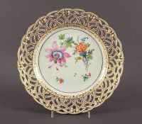 Dessertteller, Blumen, KPM Berlin, E.19.Jh.