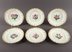 sechs Dessertteller, KPM Berlin, 1849-70