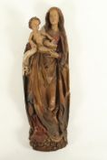 Muttergottes mit Kind, Gips, Frankreich, um 1900