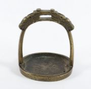 Steigbügel, Bronze, China, Qing