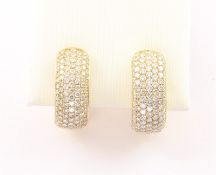 Brillantcreolen, 750/ooo GG, 20,8