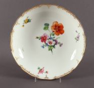 Runde Schale, Neuglatt, Blumen, KPM Berlin, E.19.Jh.