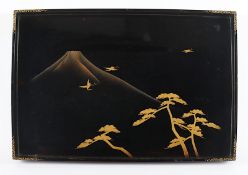 Tablett, Lack, Japan, E.19.Jh.