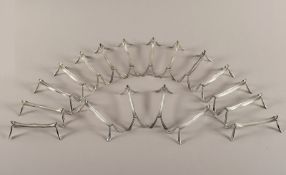 18 Messerbänke, Christofle, um 1900