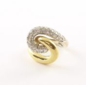 Brillantring, 585/ooo GG, 9,5g