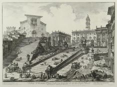 Piranesi, Kapitolshügel mit der Treppe zu S. Maria in Aracoeli