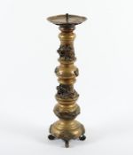 einflammiger Leuchter, Bronze, China, A.20.Jh.