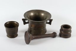 drei Mörser, Bronze, wohl deutsch 17./18.Jh.