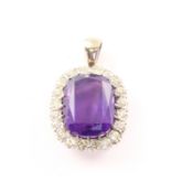 Amethystanhänger, WG Diamanten