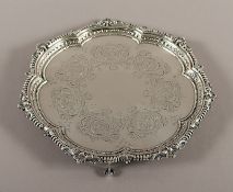 Londoner Salver, 925/ooo, London, Martin, Hall & Co., 1891
