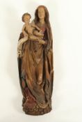 Muttergottes mit Kind, Gips, Frankreich, um 1900